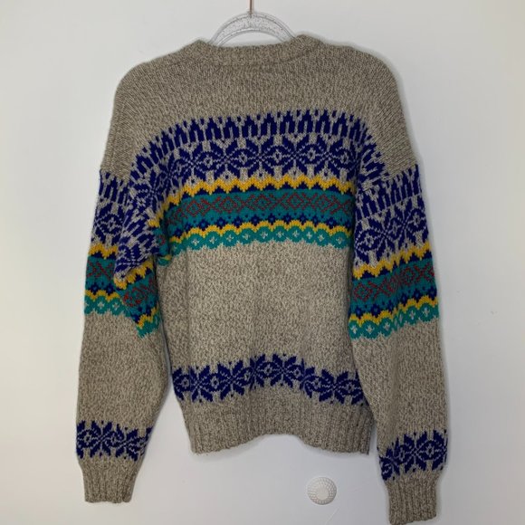 Paisley Acrylic Knit Sweater Vest by Le Tigre main image 1